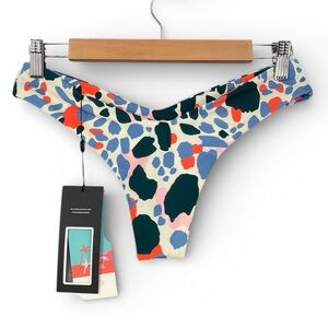 Blackbough Swim Billie Bikini Bottom NWT Colorful Print
